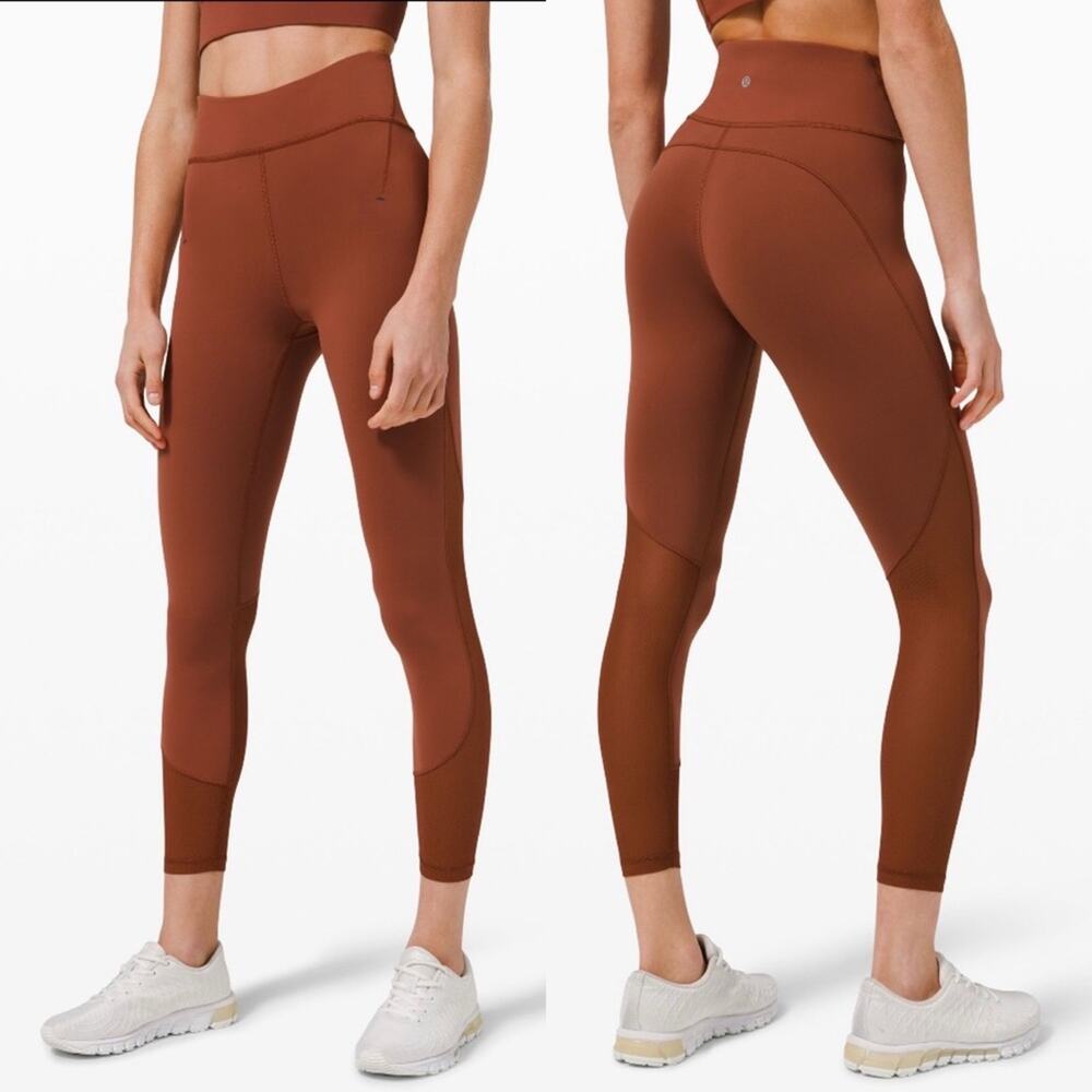 NWT Lululemon Everlux and Mesh HR Tight 25” Sz 12 DKTE